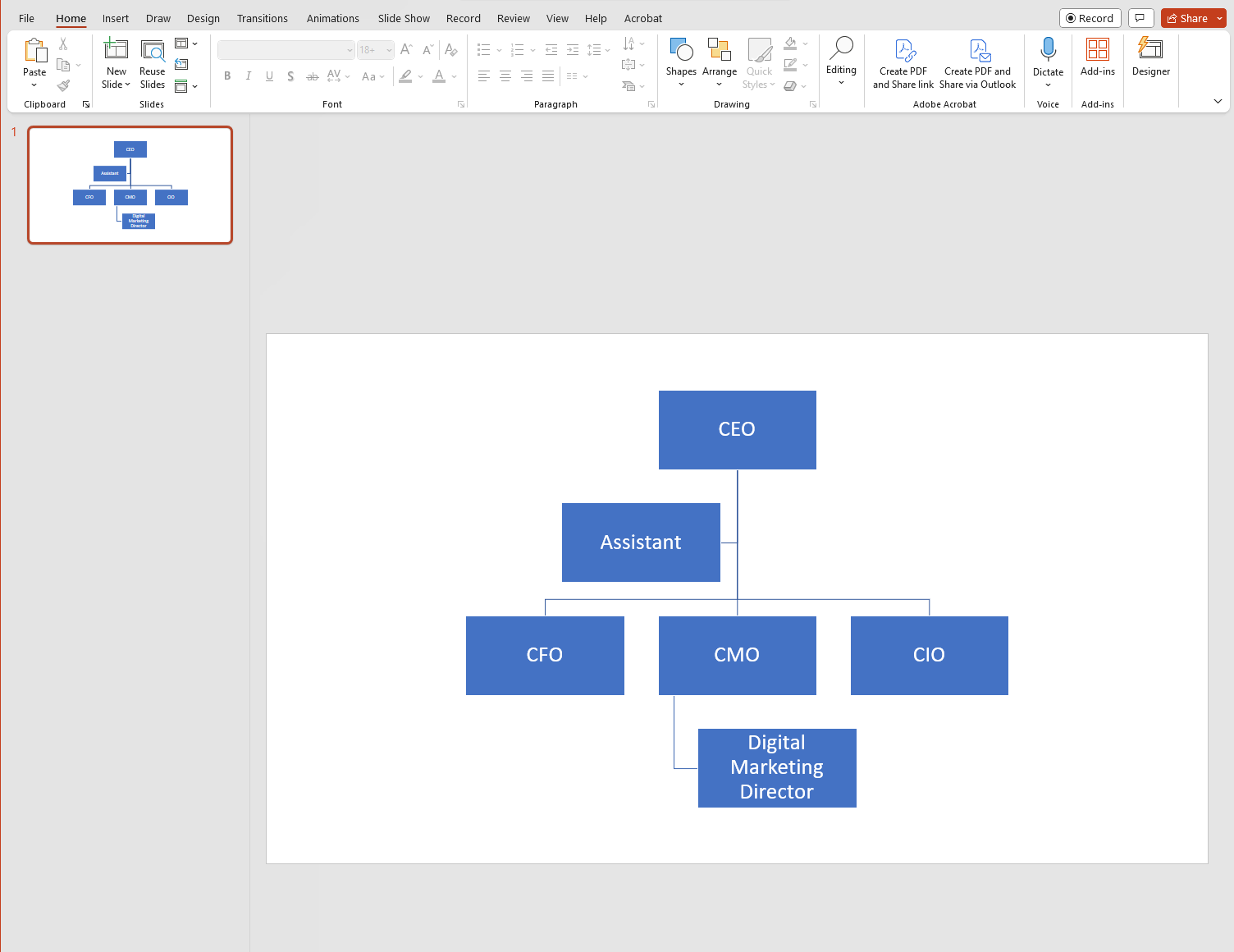 How To Build An Org Chart In PowerPoint - Step by Step