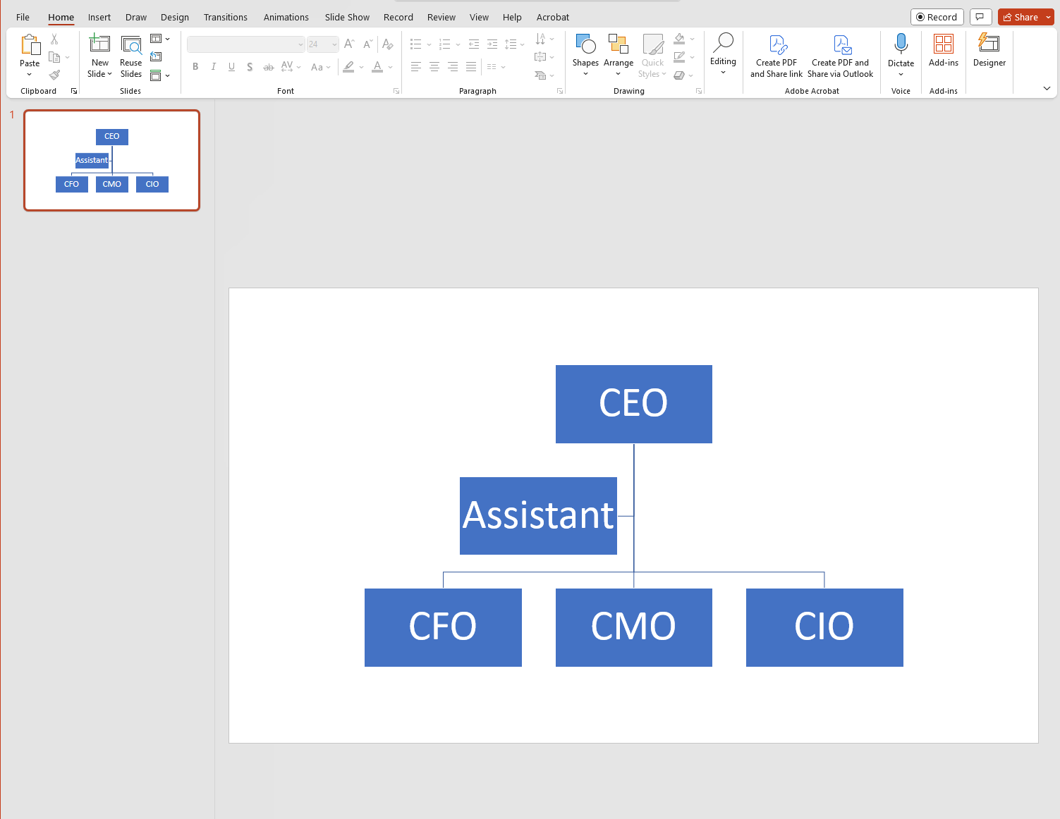 How To Build An Org Chart In PowerPoint - Step by Step