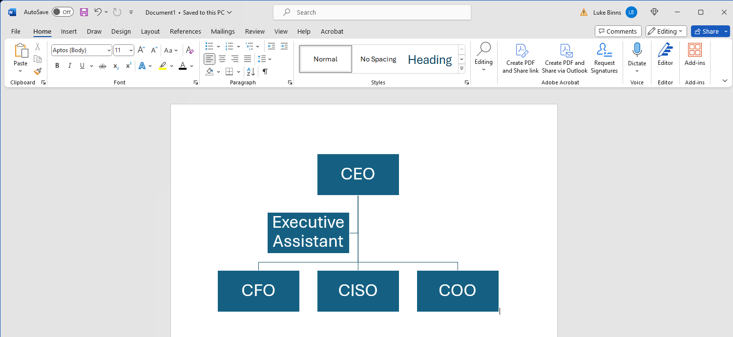 How to Build an Org Chart in Microsoft Word | Organimi